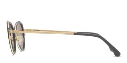 Komono The Billie Black, Gold glasses - Black / Gold - Side View
