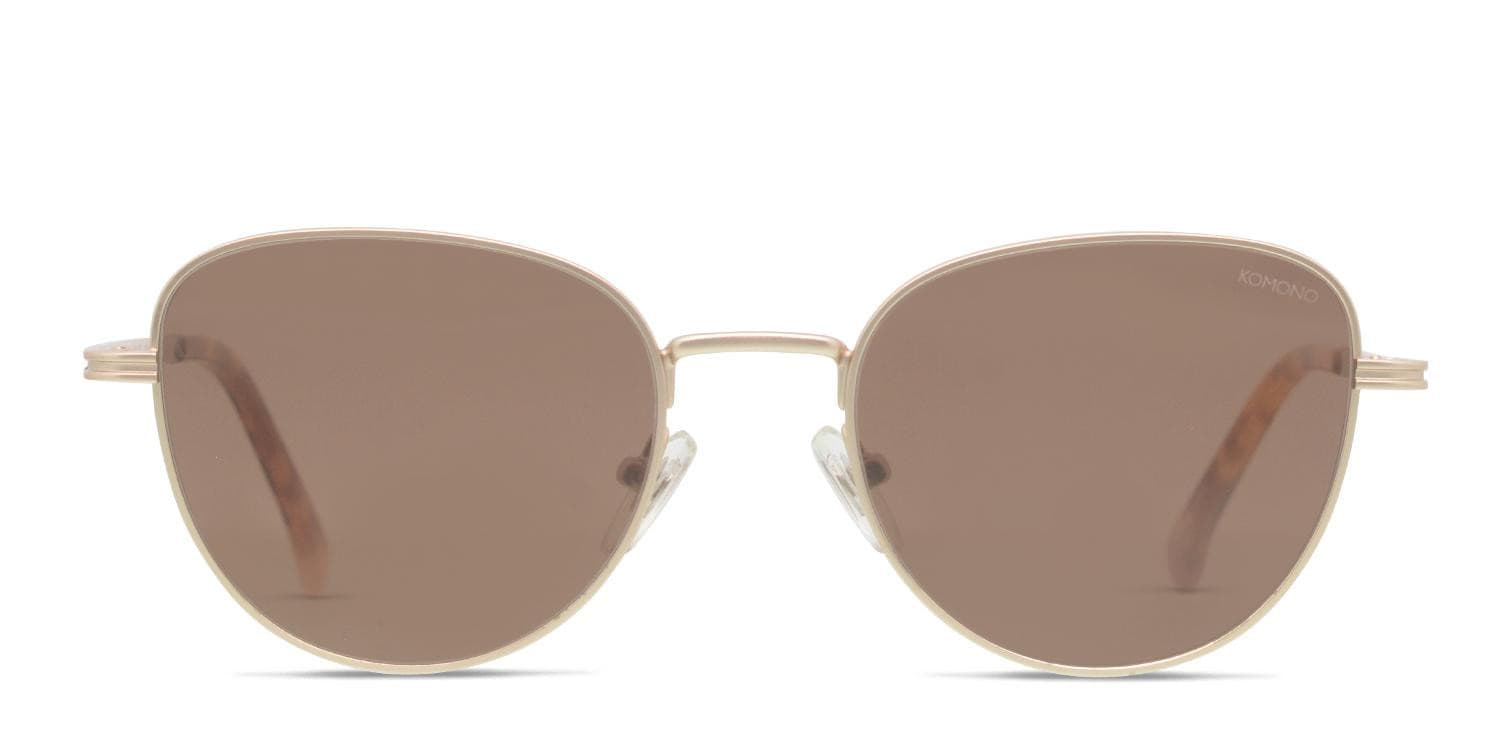 Komono The Chloe Gold glasses - Gold - Frontal View