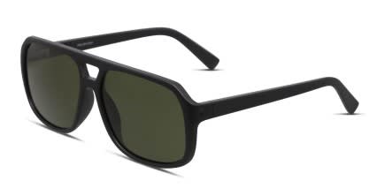 Electric Dude Matte Black glasses - Matte Black / Gray - Angle View