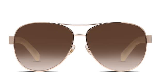 Kate Spade Dalia 2/S Gold, White Prescription Sunglasses 