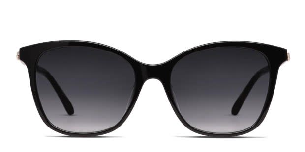 Kate Spade Black Cat-Eye Sunglasses with Glossy Finish Bria Sunglasses | Kate Spade New York main image 2