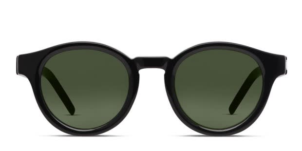Champion x GlassesUSA Sunnyside Shiny Black Prescription Sunglasses 50 Off Lenses