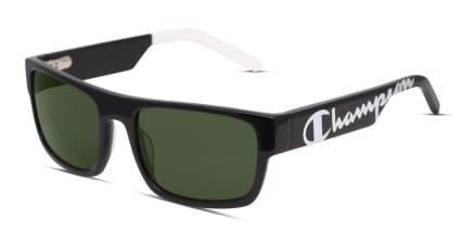 Champion x GlassesUSA.com Coney Island Shiny Black glasses - Shiny Black - Angle View