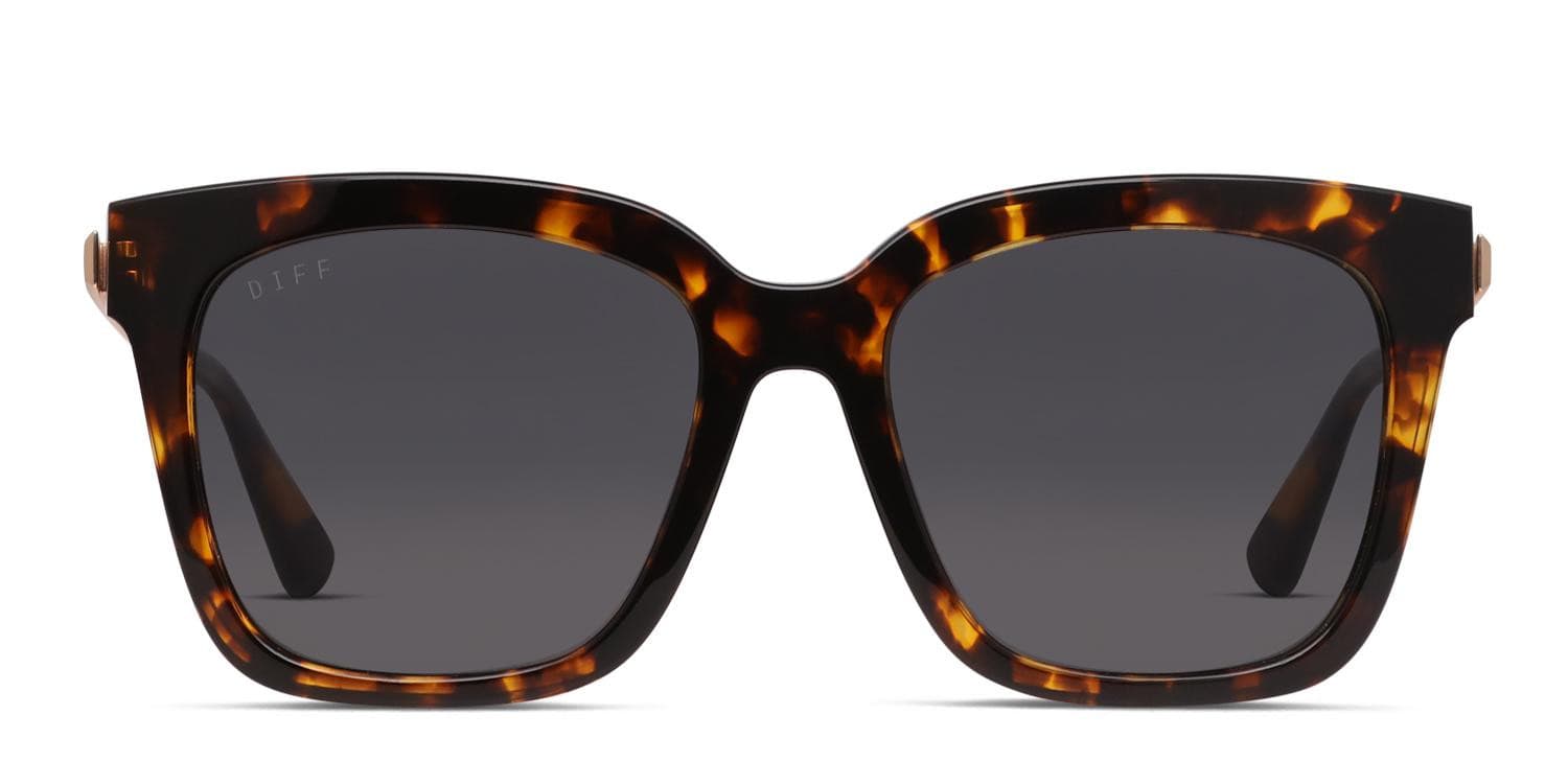 Diff Bella Tortoise glasses - Tortoise - Frontal View