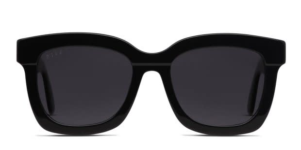 Diff Carson Shiny Black Prescription Sunglasses - 50% Off Lenses display picture 2