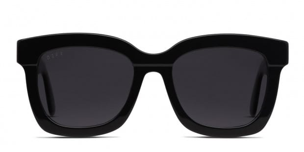 Diff Carson Shiny Black Prescription Sunglasses - 50% Off Lenses display picture 2