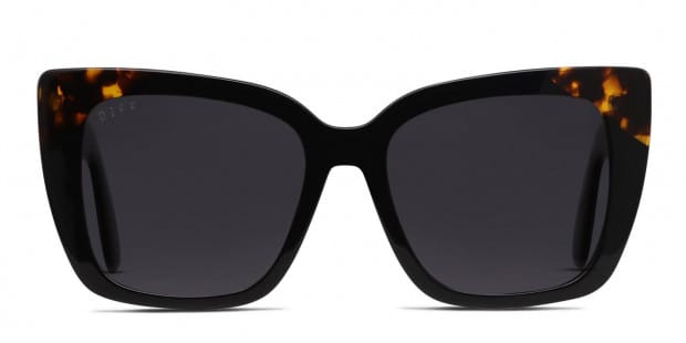 Diff Lizzy Black, Tortoise Prescription Sunglasses - 50% Off 