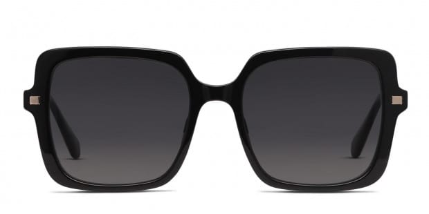 Diff Sandra Shiny Black Prescription Sunglasses - 50% Off Lenses