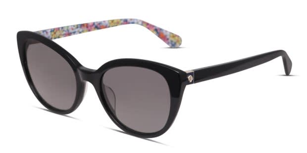 Kate Spade Black Cat-Eye Sunglasses AMBERLEE 807WJ No Case Kate Spade Amberlee/S 0807/WJ Black/Gray Polarized Cat-Eye  main image 2