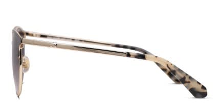 Kate Spade Delacey/F/S Black/Gold glasses - Black / Gold - Side View