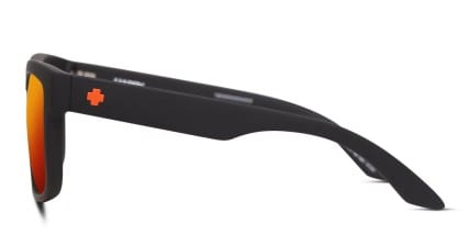 Spy Discord Matte Black, Red glasses - Matte Black / Red - Side View