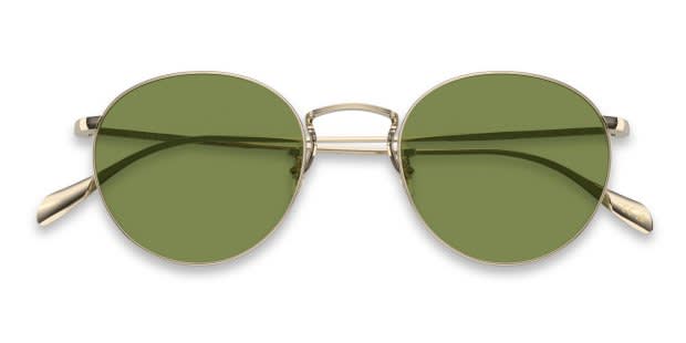 Oliver Peoples OV1186S Coleridge Gold/Green Prescription Sunglasses