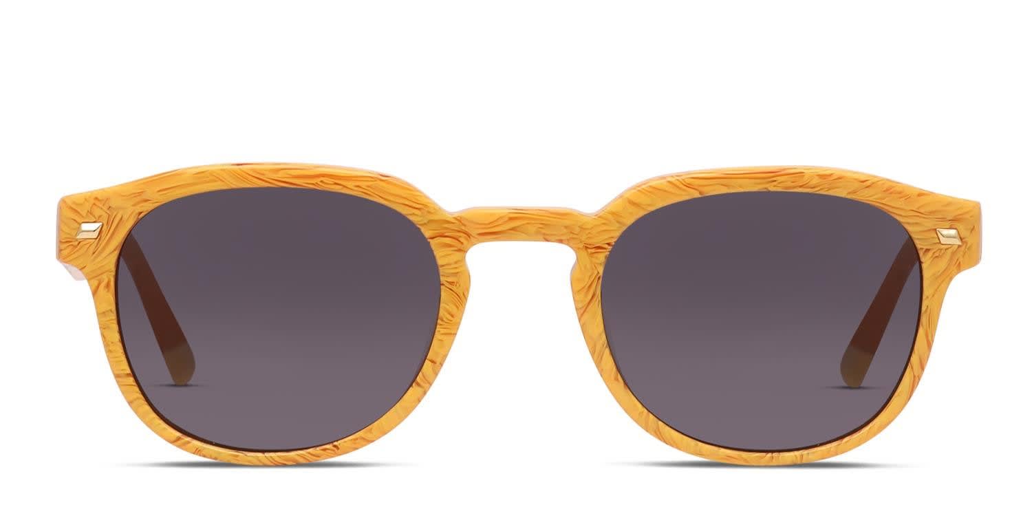Le Specs Rudimentary Yellow glasses - Yellow - Frontal View