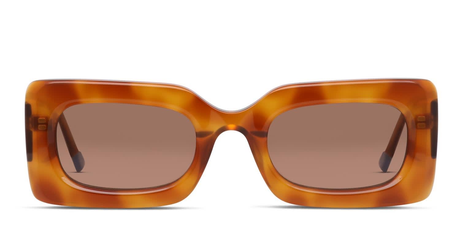 Le Specs Damnedest Tortoise glasses - Tortoise - Frontal View