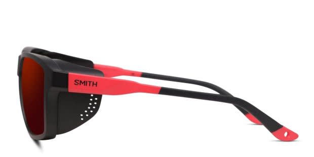 Smith Embark Matte Black, Red Prescription Sunglasses
