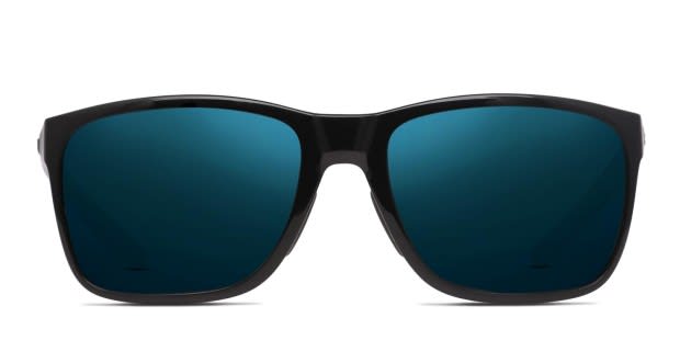 Under Armour UA 0005/S Hustle Shiny Black, Blue Prescription Sunglasses -  50% Off Lenses