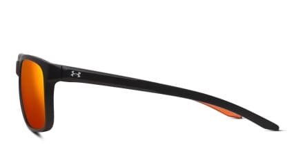 Under Armour UA 0005/S Hustle Black, Red glasses - Black / Red - Side View