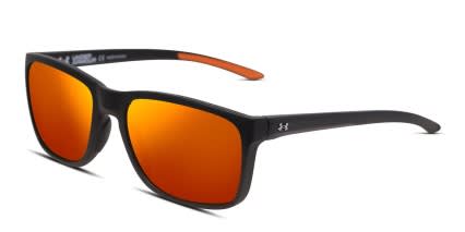 Under Armour UA 0005/S Hustle Black, Red glasses - Black / Red - Angle View
