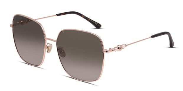 Jimmy Choo*エレガント*女性らしさを演出*サングラス*Amora Jimmy Choo Amora/F/SK Gold Prescription Sunglasses