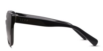 Diff Ruby Shiny Black glasses - Shiny Black - Side View
