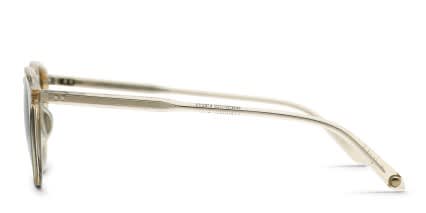 Garrett Leight Hampton Sun Yellow, Clear glasses - Yellow / Clear - Side View