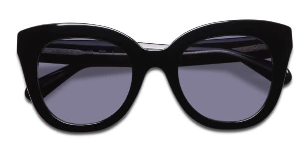 Kate Spade Black Cat-Eye Sunglasses with Glossy Finish Bria Sunglasses | Kate Spade New York main image 4