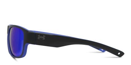 Under Armour UA Scorcher Matte Black, Blue glasses - Matte Black / Blue - Side View
