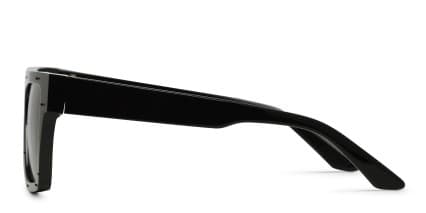 Yohji Yamamoto SLook 002 Shiny Black glasses - Shiny Black - Side View