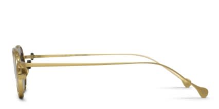 Yohji Yamamoto SLook 010 Gold glasses - Gold - Side View