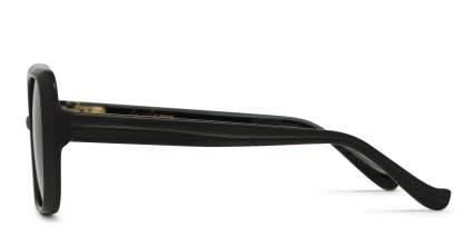 Yohji Yamamoto SLook 022 Matte Black glasses - Matte Black - Side View
