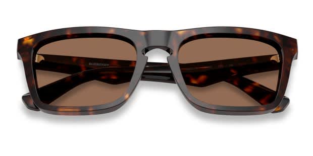 Burberry BE4434 tortoise frame with dark brown lenses. Lenses