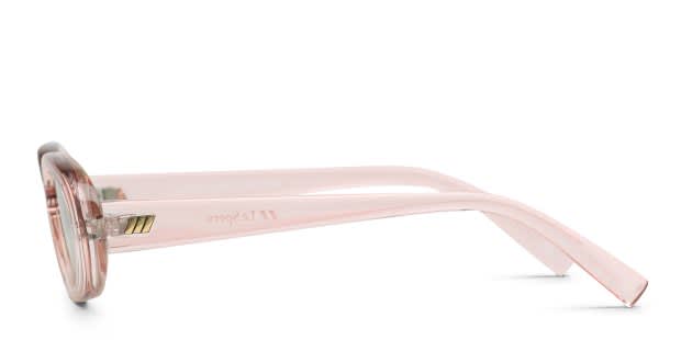 Le Specs Outta Love Pink, Clear Prescription Sunglasses