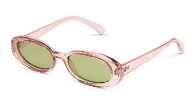 Le Specs Outta Love Pink, Clear Prescription Sunglasses display picture 2
