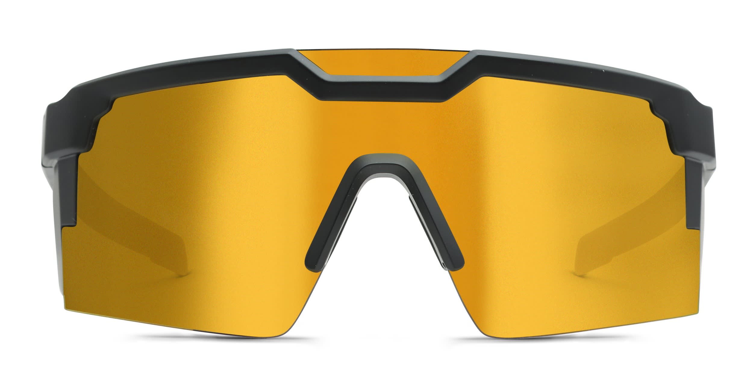 Heat Wave Future Tech Z87+ Black, Gold (Non-Rx-able) glasses - Black / Gold - Frontal View