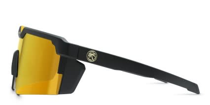 Heat Wave Future Tech Z87+ Black, Gold (Non-Rx-able) glasses - Black / Gold - Side View