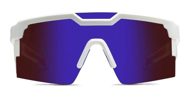 Heat Wave Future Tech White, Purple Sunglasses Online