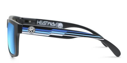 Heat Wave Vise Black, Blue glasses - Black / Blue - Side View