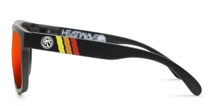 Heat Wave Regulator Black, Red glasses - Black / Red - Side View