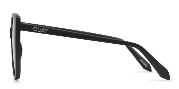 Quay Ever After Matte Black Prescription Sunglasses display picture 1