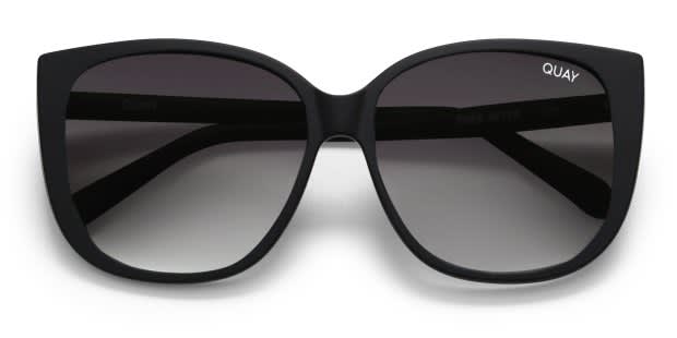 Quay Ever After Matte Black Prescription Sunglasses display picture 3