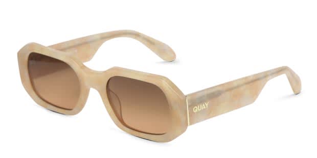 Quay Hyped Up Pink, Beige Prescription Sunglasses
