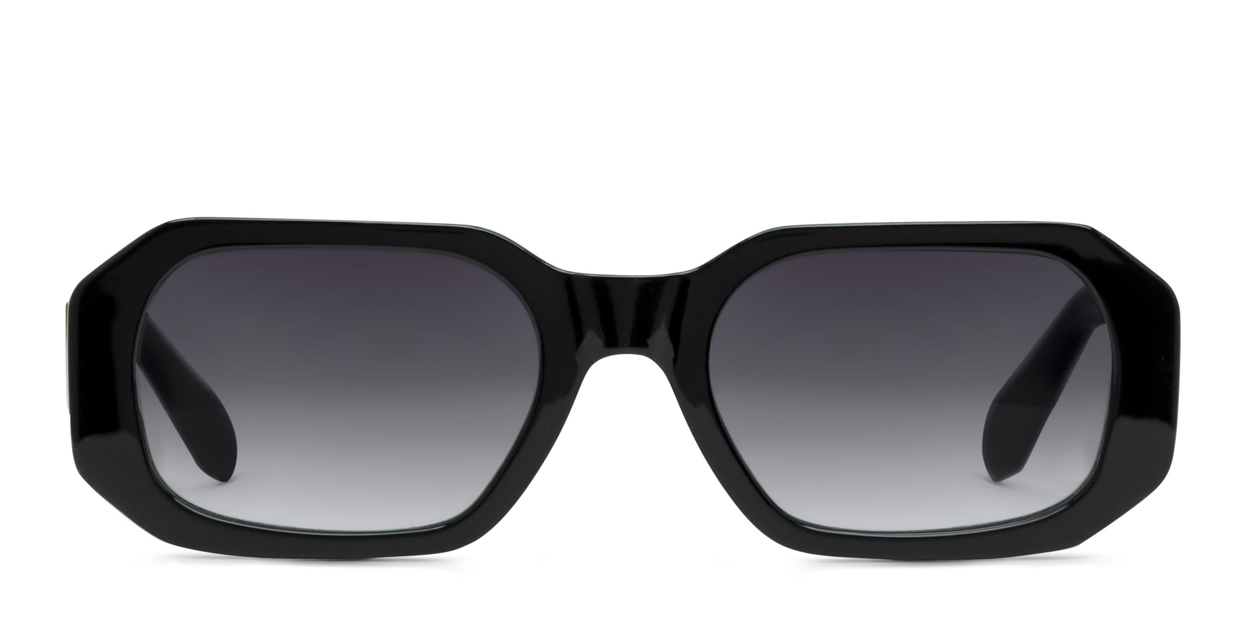 Quay Hyped Up Shiny Black glasses - Shiny Black - Frontal View
