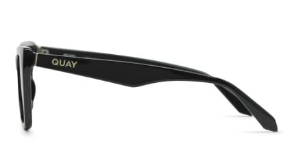 Quay Call The Shots Shiny Black glasses - Shiny Black - Side View