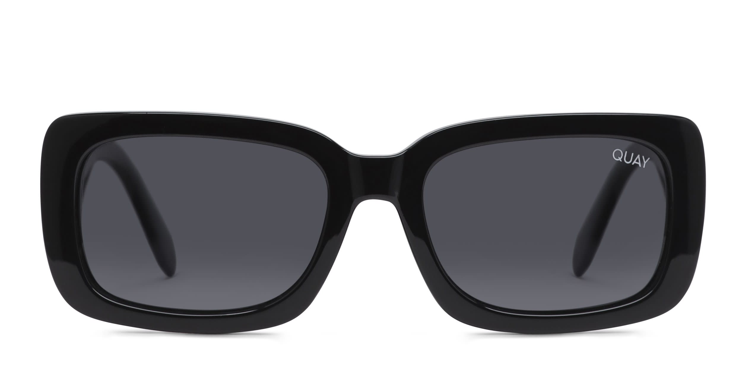 Quay Yada Yada Shiny Black glasses - Shiny Black - Frontal View