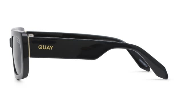 Quay Yada Yada Shiny Black Prescription Sunglasses display picture 3
