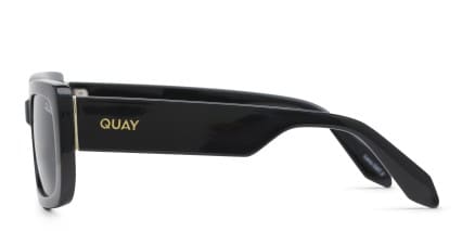 Quay Yada Yada Shiny Black glasses - Shiny Black - Side View