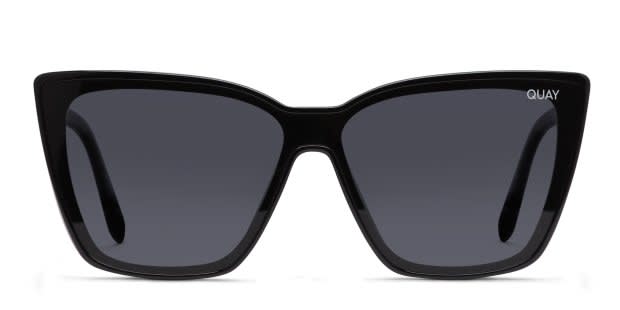 Quay Confidential Shiny Black Sunglasses Online display picture 2
