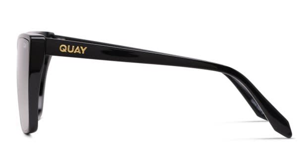 Quay Confidential Shiny Black Sunglasses Online display picture 3