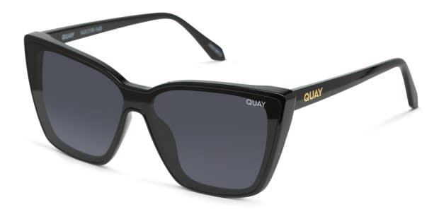 Quay Cat Eye Confidential Shiny Black Sunglasses Quay Confidential Shiny Black Sunglasses Online main image 2