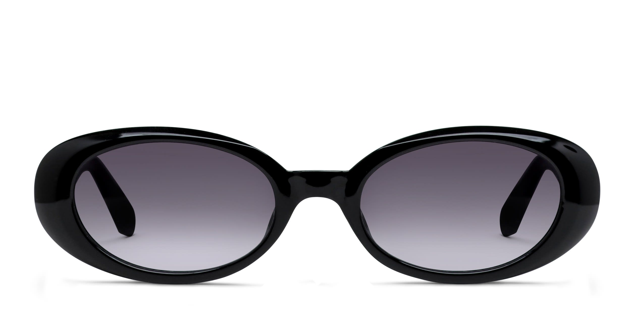 Quay Felt Cute Shiny Black glasses - Shiny Black - Frontal View